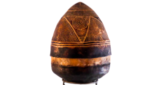 Elephant Skin Cone-Shaped Container, Cameroon, Africa